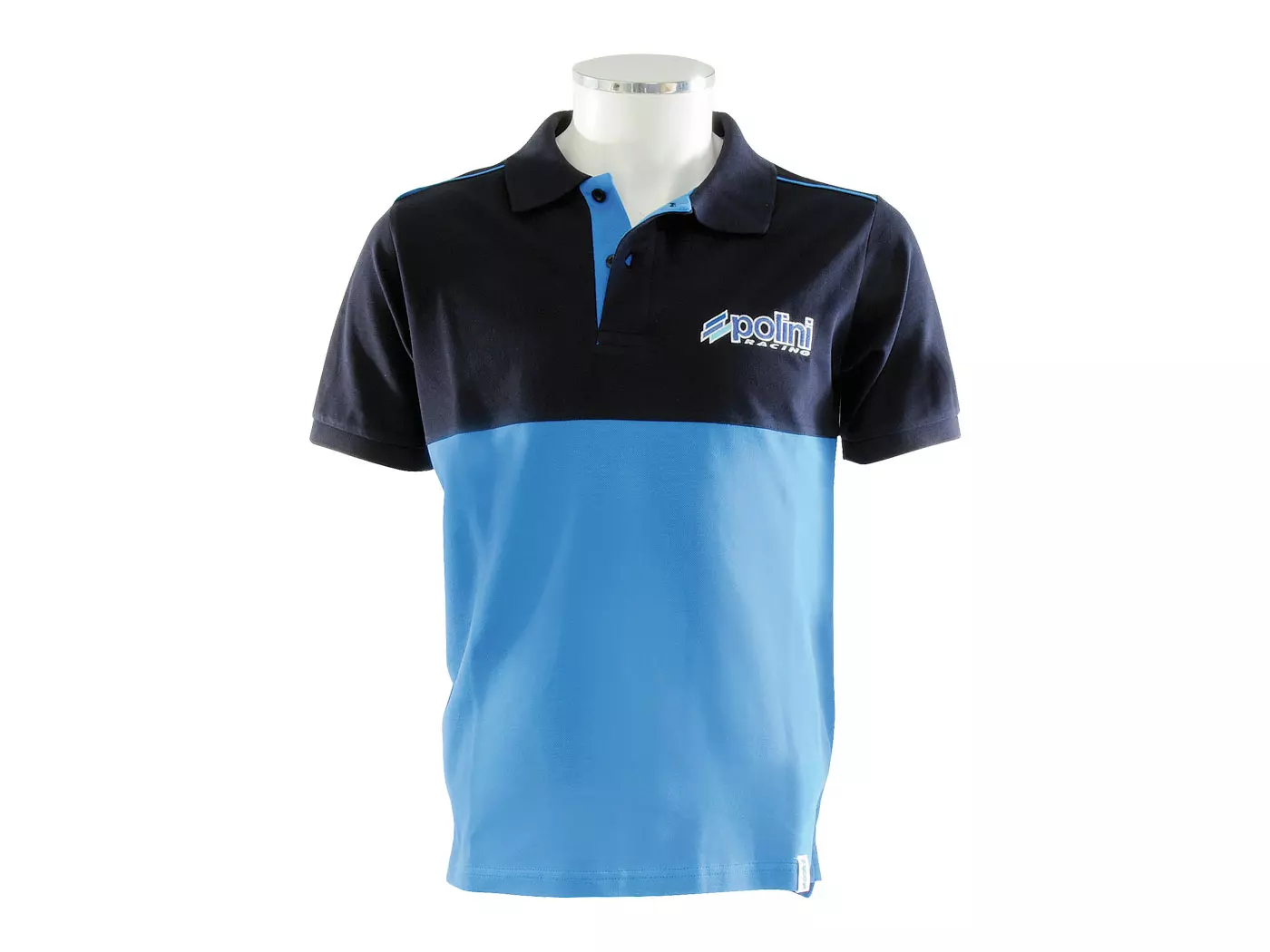Polo Shirt Polini EVO Mens Navy/light Blue Size S