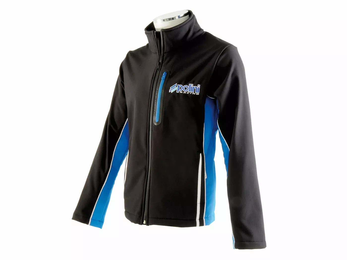 Softshell Jacket Polini EVO MenÂ´s Black/light Blue Size L