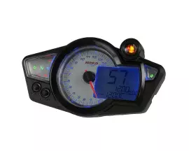 Multifunctional Speedometer Koso RX1N GP Style White, Blue Lighting