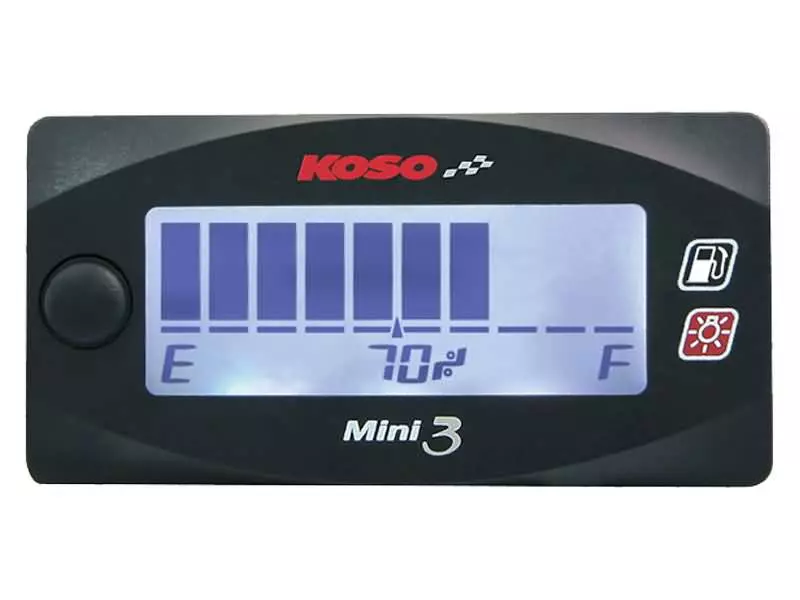 Fuel Gauge Koso Fuel Meter Mini Style 3 With White Back Light