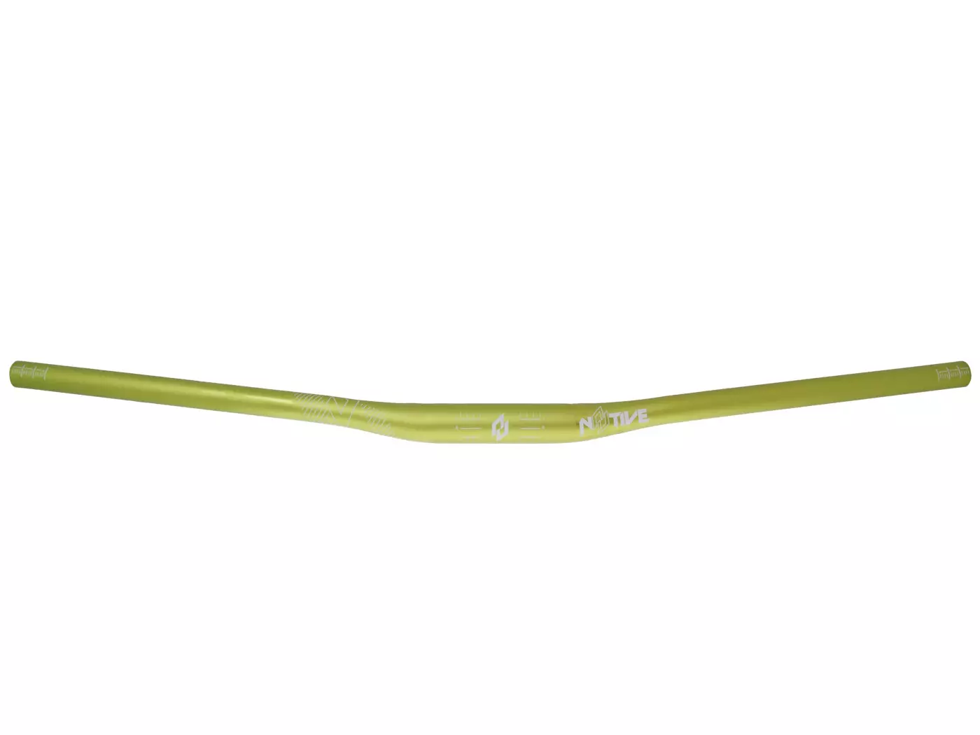 N8tive Handlebar AL7075 780x31.8, 10mm Rise, 5° Up-, 7° Backsweep - Green