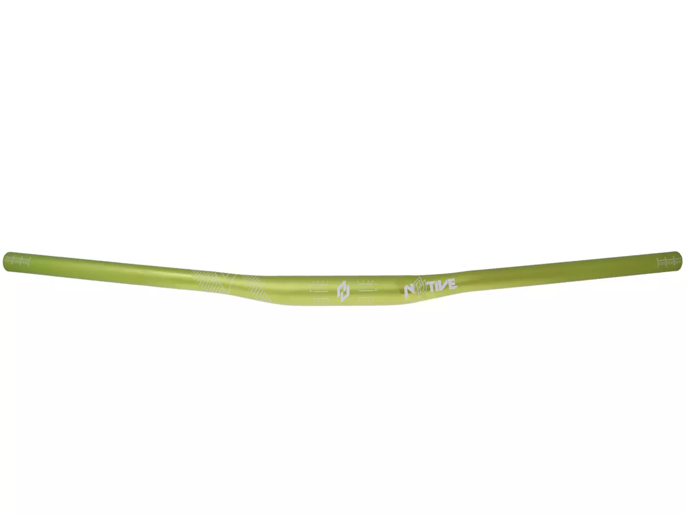 Buy now: N8tive Handlebar AL7075 740x31.8, 10mm Rise, 5° Up-, 7° Backsweep - Green N8tive Handlebar AL7075 740x31.8, 10mm Rise, 5° Up-, 7° Backsweep - Green