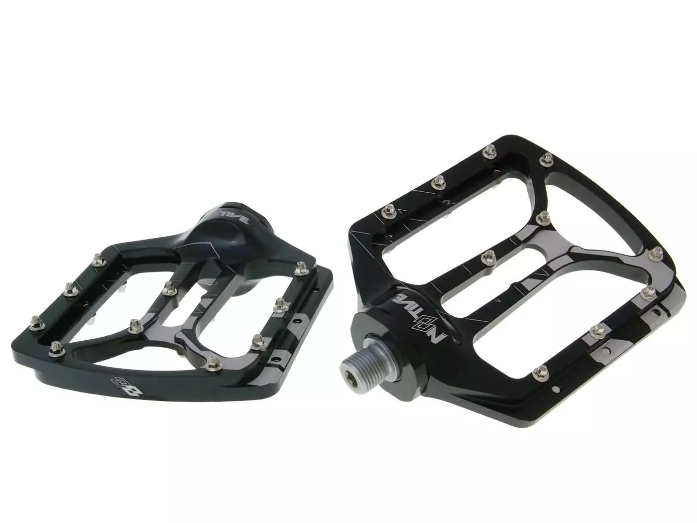 Buy now: N8tive Flat Pedal NOAX V.1 Cold Forged - Black N8tive Flat Pedal NOAX V.1 Cold Forged - Black