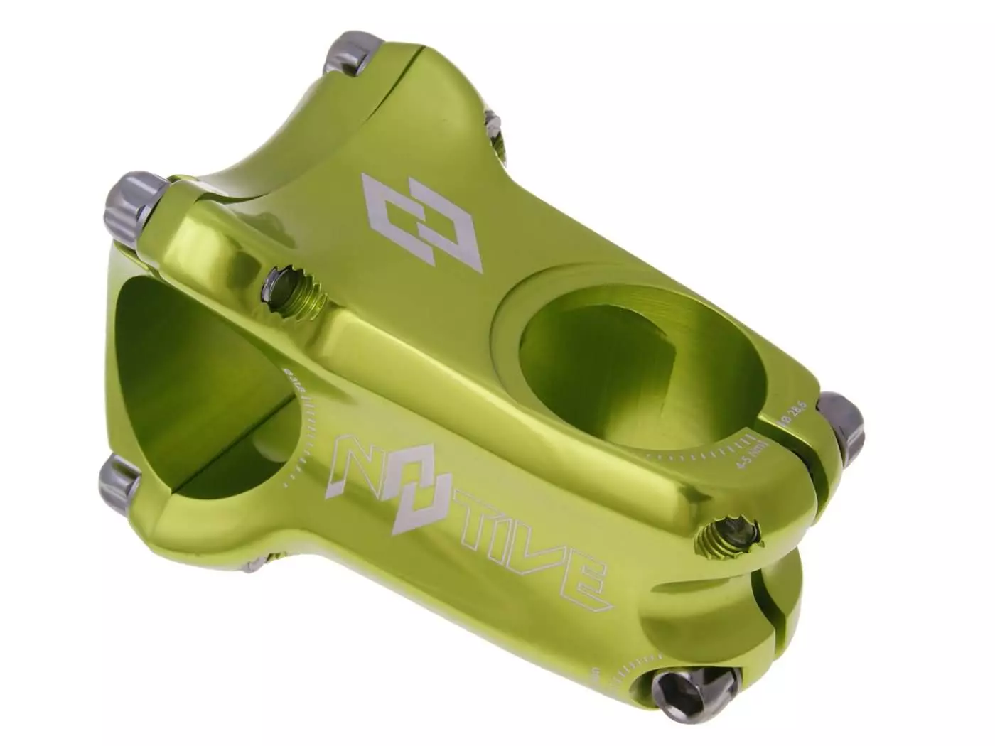 Buy now: N8tive Enduro Stem Cold Forged 31.8mm Ext 50mm, Angle 0° - Green N8tive Enduro Stem Cold Forged 31.8mm Ext 50mm, Angle 0° - Green