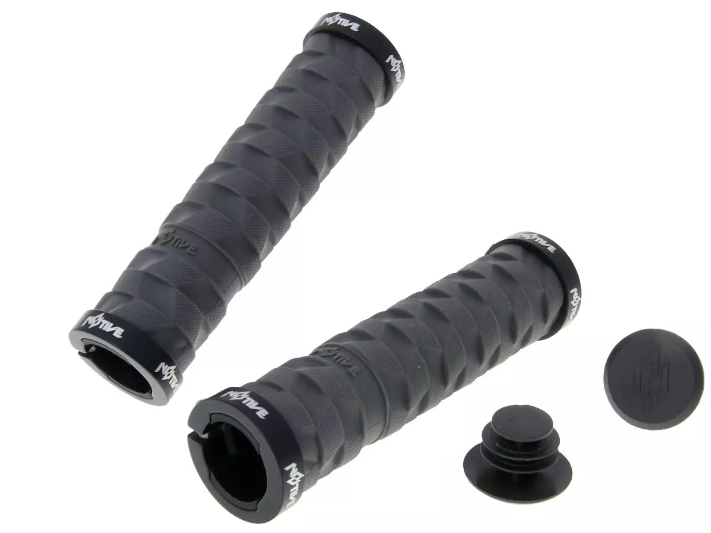 Buy now: N8tive Double Lock-on Grip Set ROCK 130mm - Grey N8tive Double Lock-on Grip Set ROCK 130mm - Grey