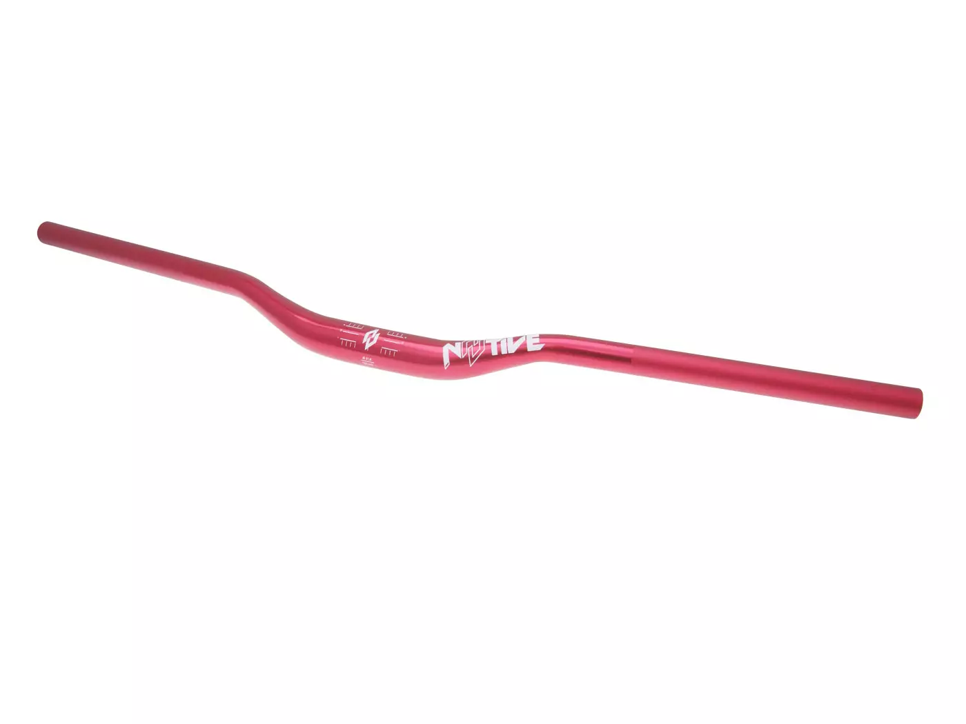 Buy now: N8tive Handlebar AL6061 760x31.8, 25mm Rise, 5° Up-, 9° Backsweep - Red N8tive Handlebar AL6061 760x31.8, 25mm Rise, 5° Up-, 9° Backsweep - Red