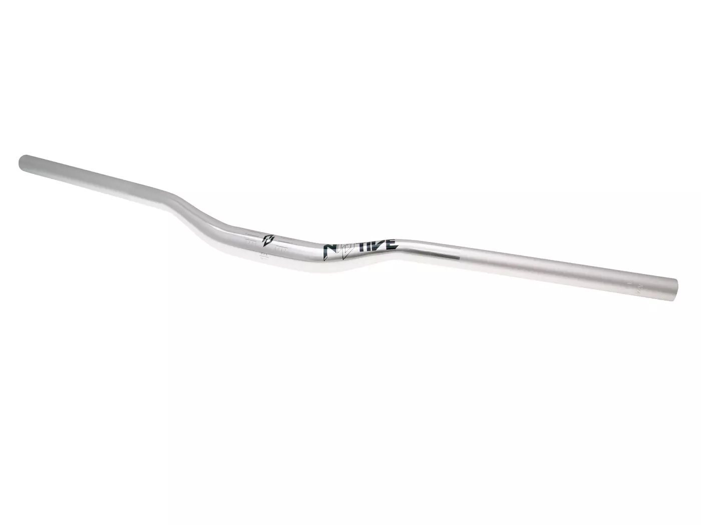 N8tive Handlebar AL6061 760x31.8, 25mm Rise, 5° Up-, 9° Backsweep - Silver