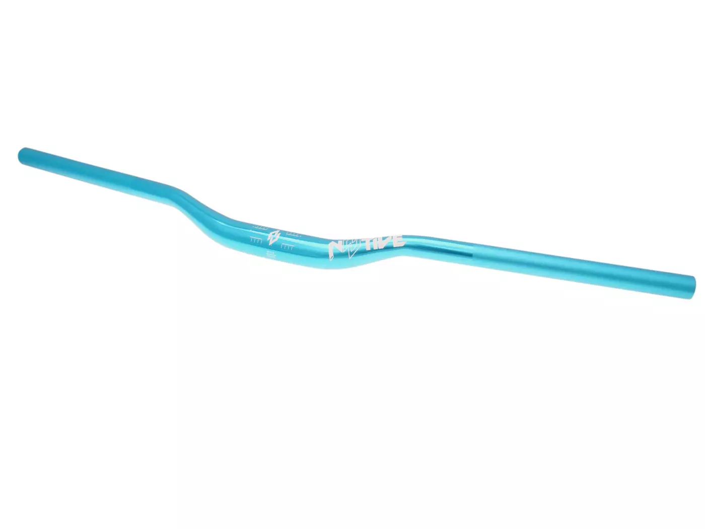 N8tive Handlebar AL6061 760x31.8, 25mm Rise, 5° Up-, 9° Backsweep - Turquoise