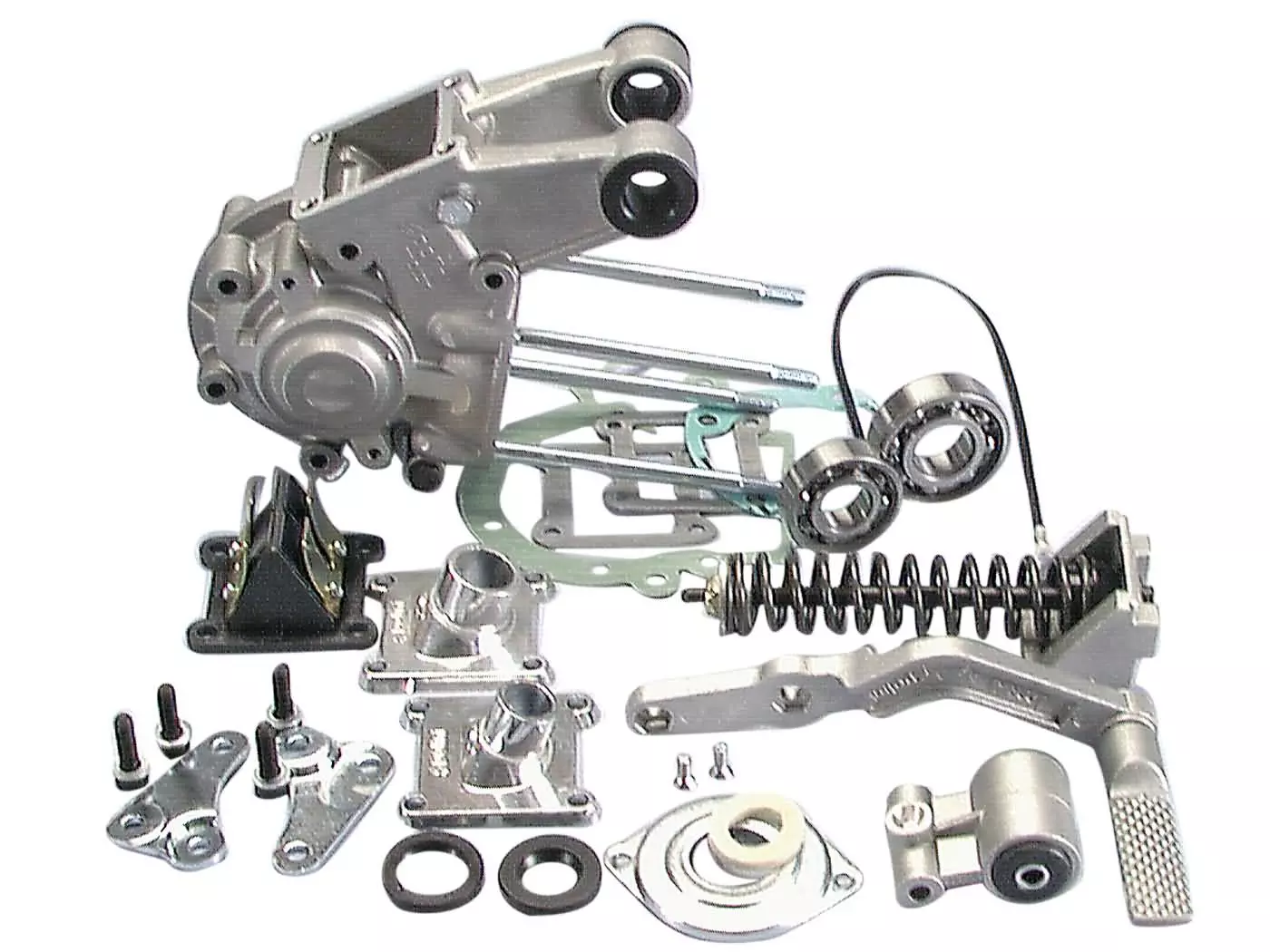 Engine Crankcase Complete Polini Spring Supportet For Peugeot 103, 104, 105, GL10