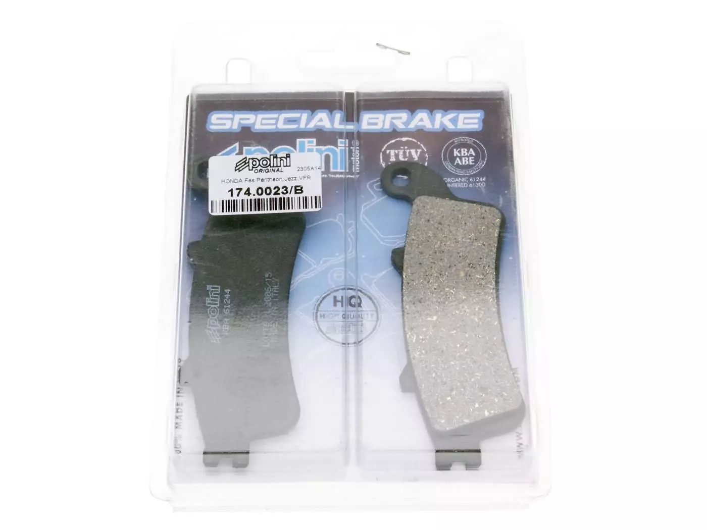 Brake Pads Polini Organic For Honda Pantheon, Foresight, Forza, Jazz