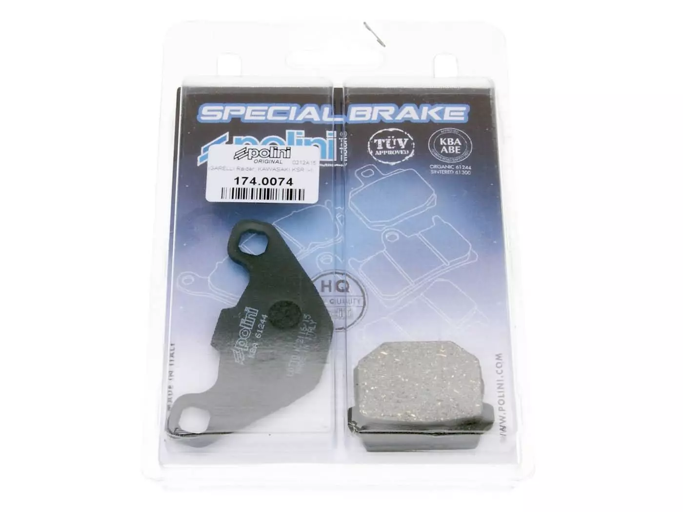 Brake Pads Polini Organic For Gilera Stalker Storm