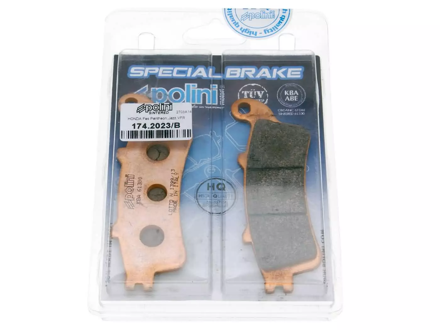 Brake Pads Polini Sintered For Honda Pantheon, Foresight, Forza, Jazz