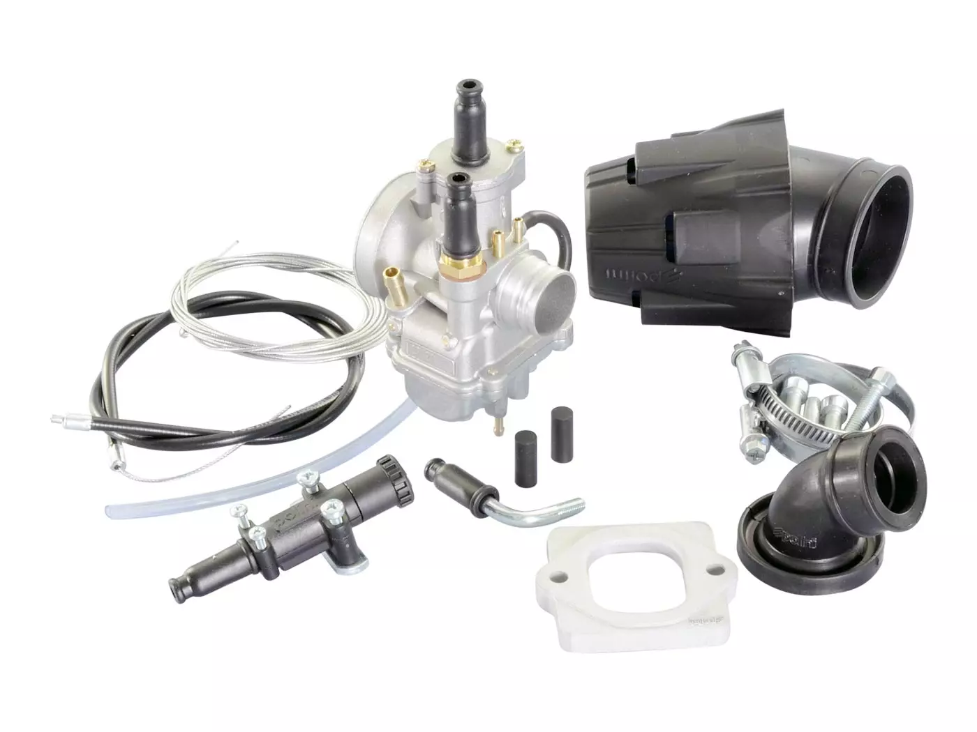 Carburetor Kit Polini 21mm For Aprilia, Derbi, Gilera, Italjet, Piaggio, Vespa 50cc 2-stroke