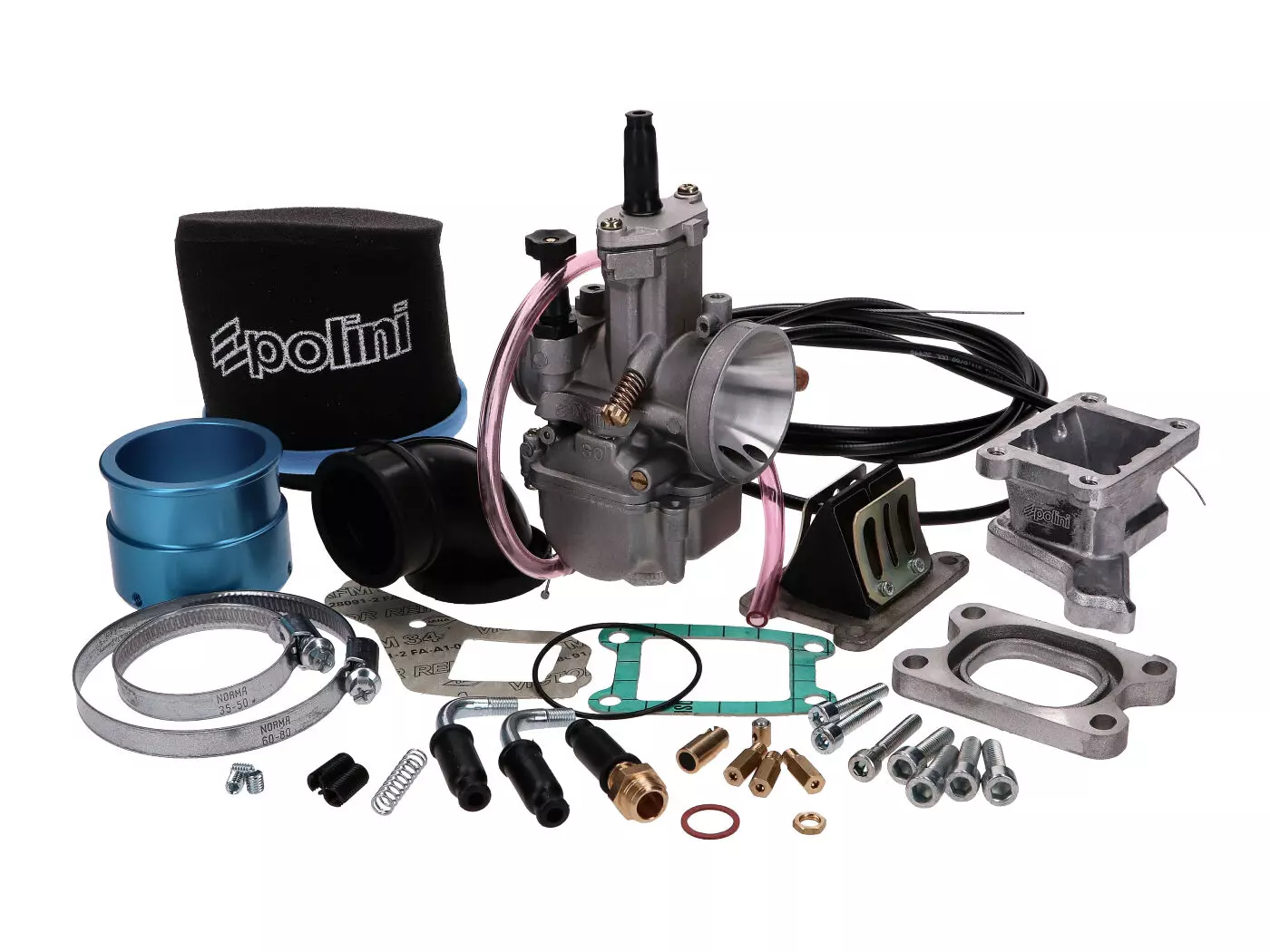 Carburetor Kit Polini 30mm Incl. Intake Manifold Set For Vespa PX