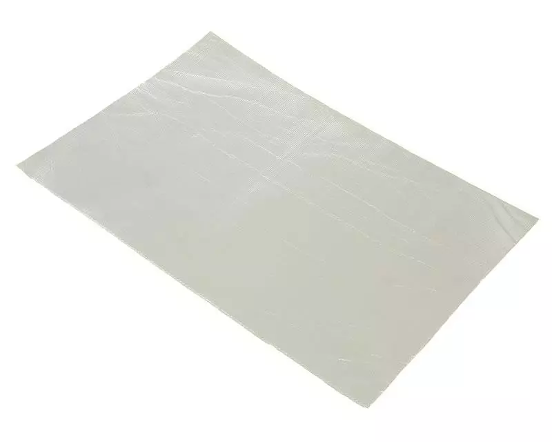 Adhesive Aluminized Fiberglass Cloth Heat Barrier / Protection Tape 0.80x300x450mm