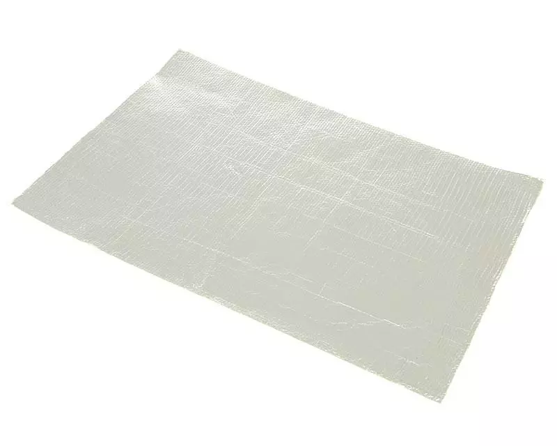 Adhesive Aluminized Fiberglass Cloth Heat Barrier / Protection Tape 1.60x300x450mm