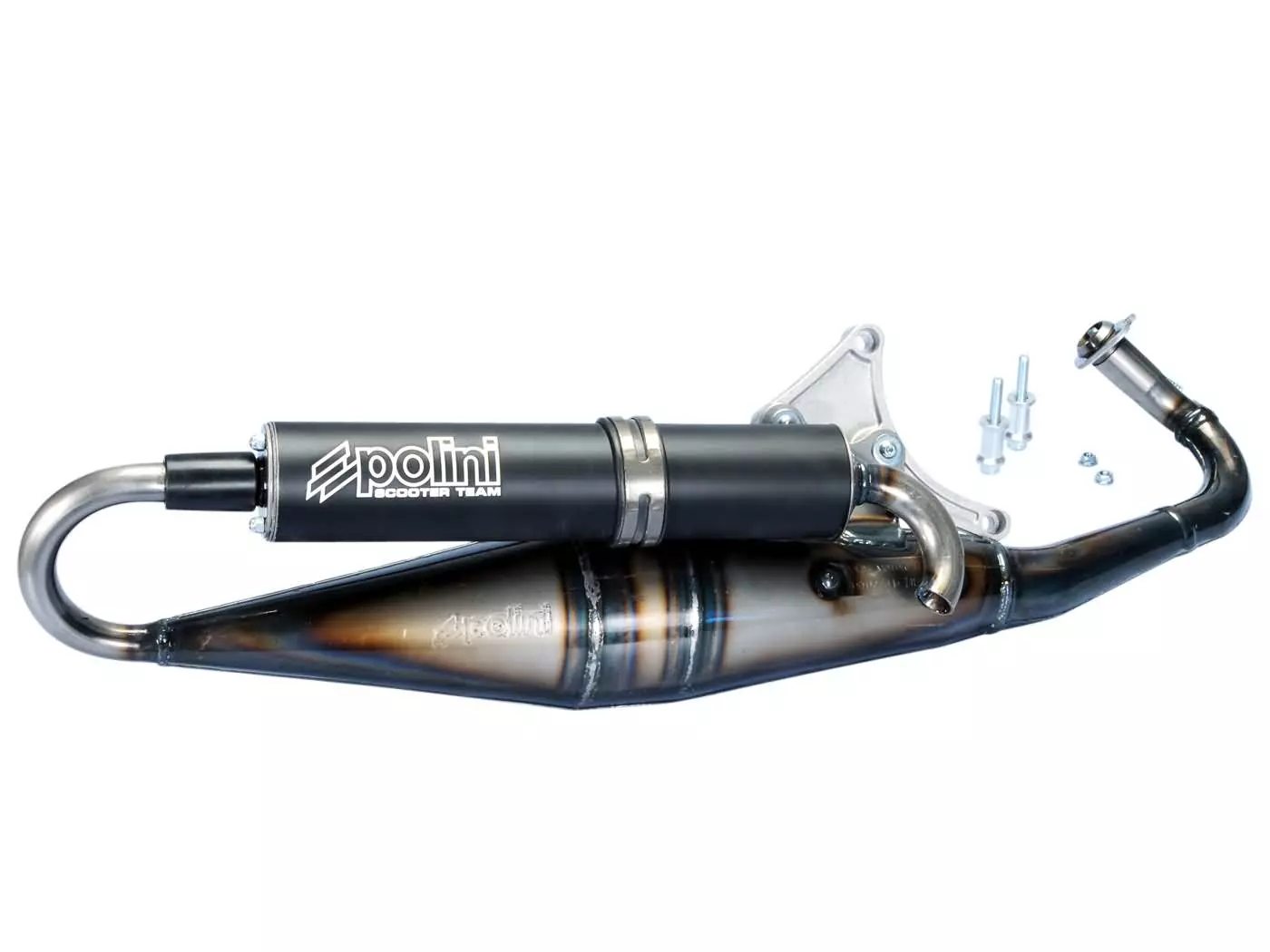 Exhaust Polini Sport Scooter Team 3 For Aprilia Scarabeo 50 2T Street With Piaggio Engine