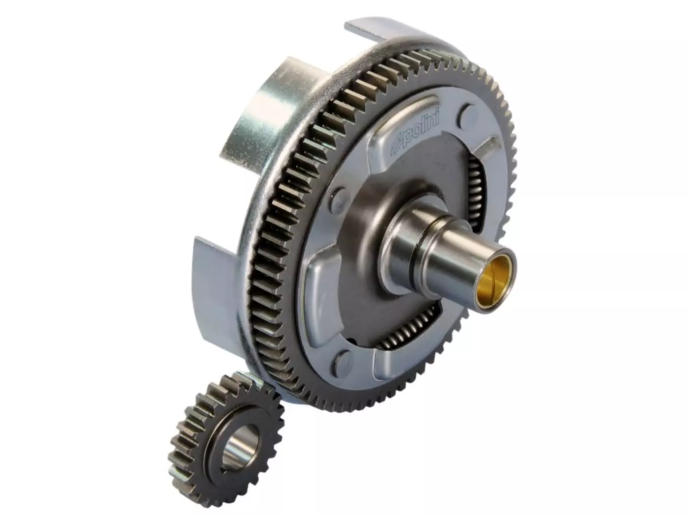 Primary Transmission Gear Up Kit With Clutch Basket Polini 27/69 For Vespa ETS, PK, Primavera ET3, XL, 125