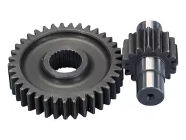 Secondary Transmission Gear Up Kit Polini 16/37 17.7mm For Piaggio 50 2T -1998