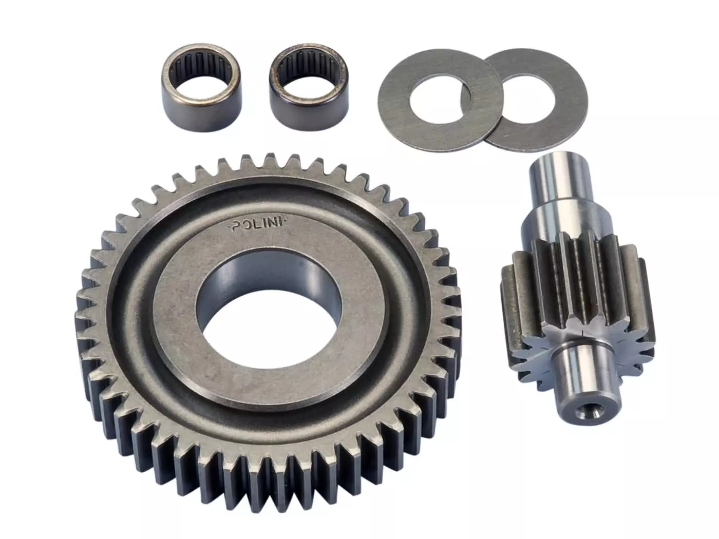 Secondary Transmission Gear Up Kit Polini 16/47 17.7mm For Piaggio 50 2T 1999