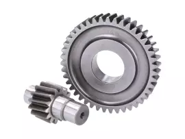 Secondary Transmission Gear Set Polini 14/43 For Piaggio Liberty, ZIP II 50 IGet 4T 3V, Vespa Primavera, Sprint Euro4 2017