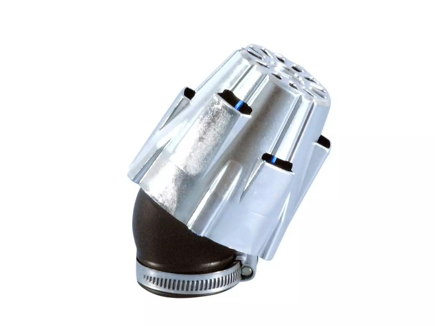 Buy now: Air Filter Polini D.32 Air Box 32mm 30° Chromed Air Filter Polini D.32 Air Box 32mm 30° Chromed