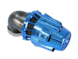 Air Filter Polini D.32 Air Box 32mm 90° Chromed Blue