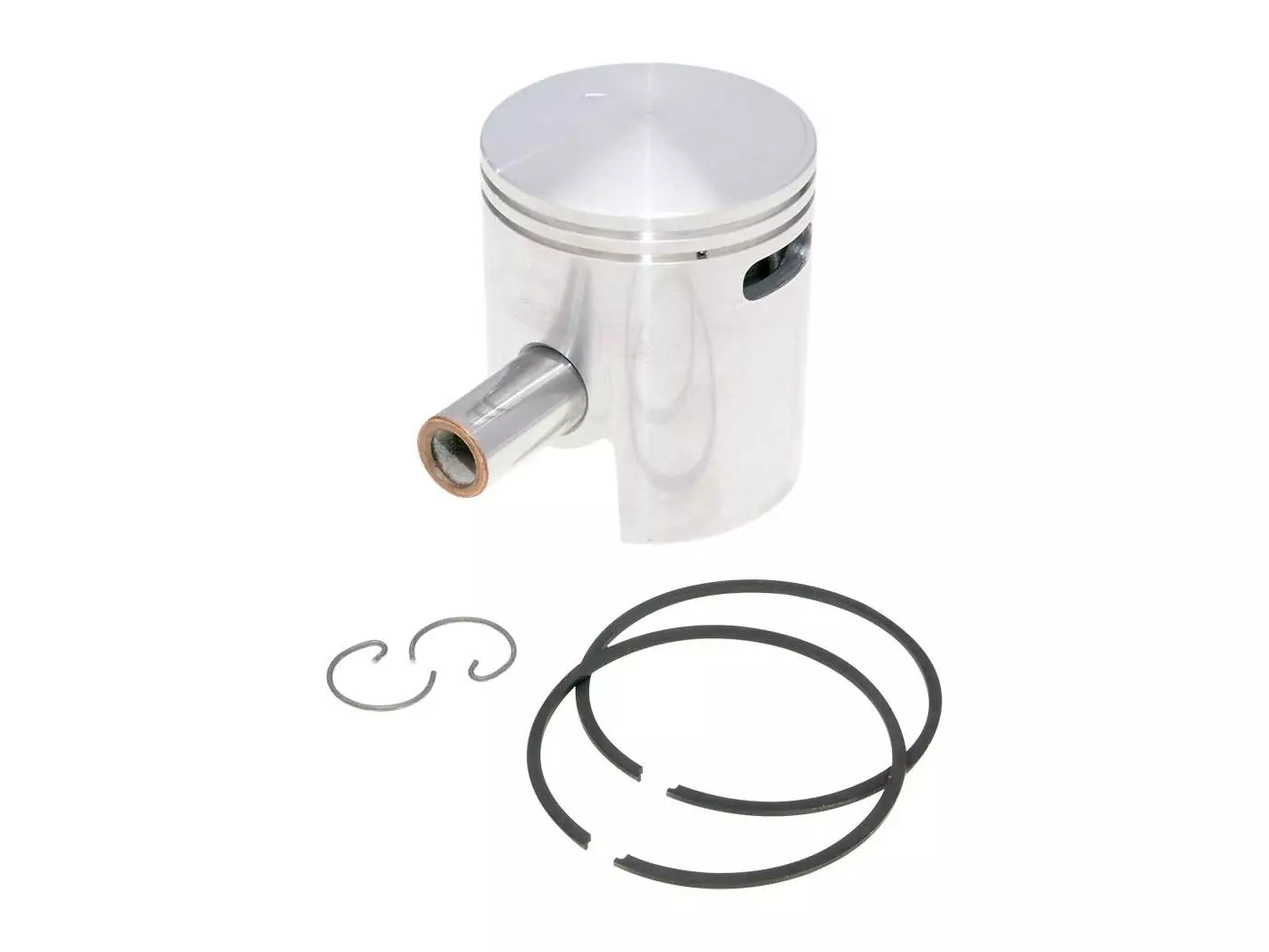 Buy now: Piston Kit Polini Dual Inlet 130cc 57.4mm For Vespa 125 ETS, PK, Primavera 2T, Primavera ET3 2T, XL Piston Kit Polini Dual Inlet 130cc 57.4mm For Vespa 125 ETS, PK, Primavera 2T, Primavera ET3 2T, XL