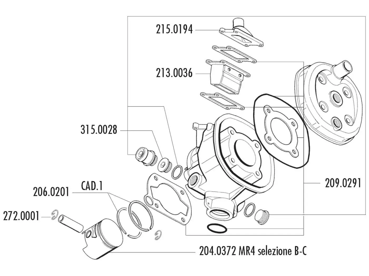 Buy now: Piston Kit Polini 70cc 47mm (B) For Malaguti Dune 50, Minarelli MR4 Piston Kit Polini 70cc 47mm (B) For Malaguti Dune 50, Minarelli MR4