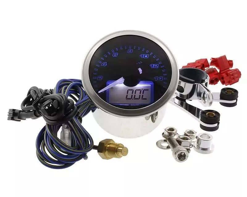 Rev Counter Koso D55 Eclipse Style Max 16000 Rpm, 150°C