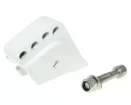 Shock Extender CNC 4-hole Adjustable Mounting - White For Peugeot Vertical