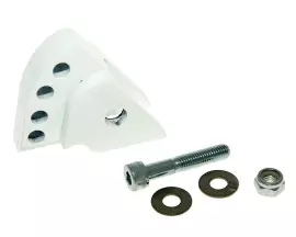 Shock Extender CNC 4-hole White For Minarelli Vertical