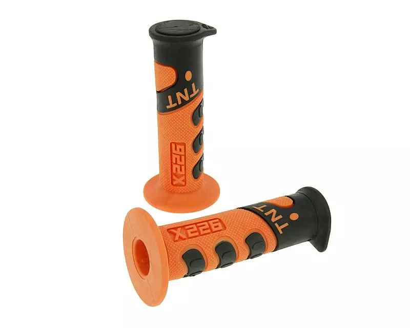 Handlebar Rubber Grip Set TNT 922X Orange, Black