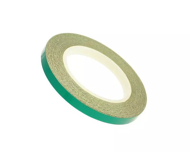 Reflective Wheel / Rim Stripe 5mm In Width - Green - 600cm In Length