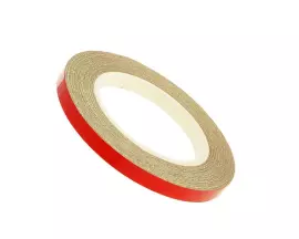 Reflective Wheel / Rim Stripe 5mm Width - Red - 600cm Length