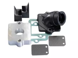Intake Manifold Polini Evolution 19/28mm W/ Spacer For Peugeot Horizontal