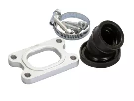 Intake Manifold Polini 360 23/28.5mm For Minarelli AM6, Derbi D50B0, EBE, EBS W/ 23-24mm CP Carburetor