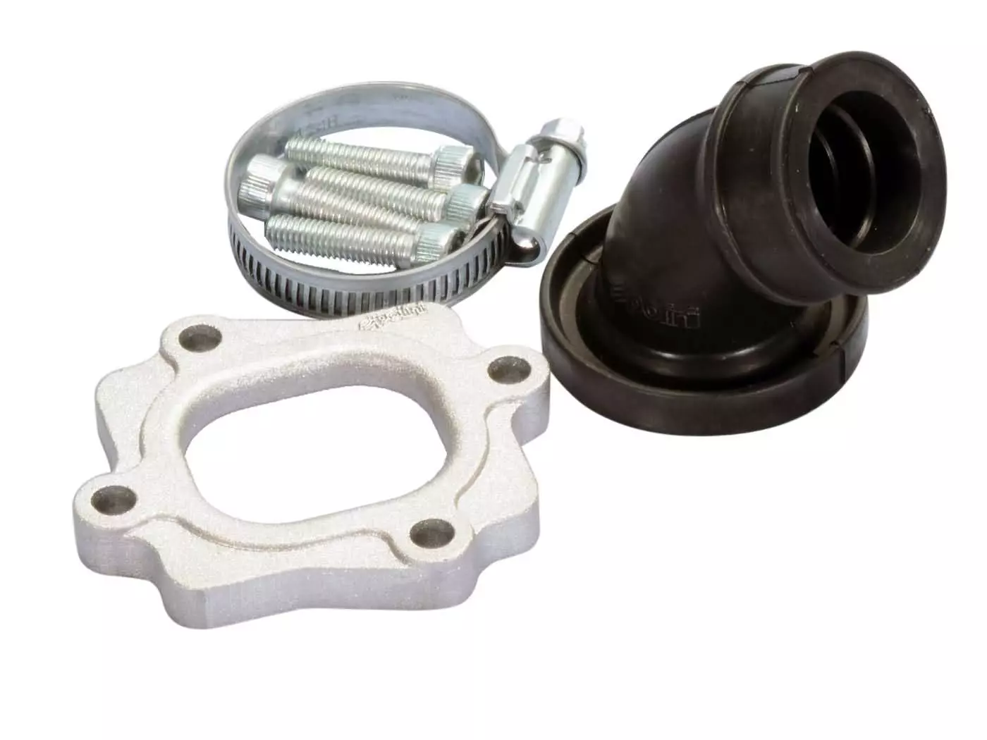 Intake Manifold Polini 360 23/28.5mm For Minarelli Horizontal W/ 19mm CP Evolution, 19mm PHBG Evolution Carburetor