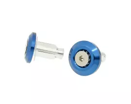 Handlebar / Bar End Weights Anti-vibration Mini CNC - Milled Blue