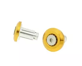 Handlebar / Bar End Weights Anti-vibration Mini CNC Milled Gold