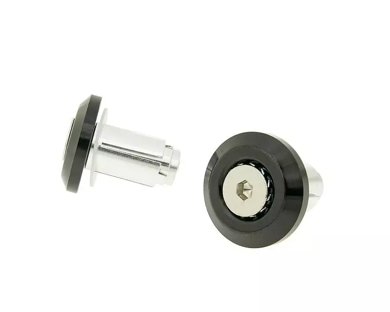 Handlebar / Bar End Weights Anti-vibration Mini CNC - Milled Black = 49646