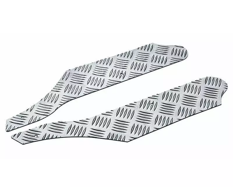 Foot Plates Opticparts DF Checkered Aluminium For Piaggio NRG Power