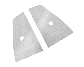 Pillion Foot Plates Opticparts DF Satin Stainless Steel For Peugeot Speedfight 1+2