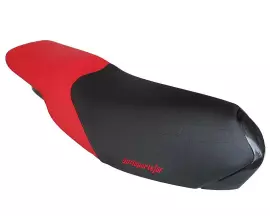 Seat Cover Opticparts DF Black / Red For Peugeot Speedfight 2