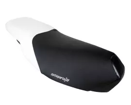 Seat Cover Opticparts DF Black / White For Peugeot Speedfight 2