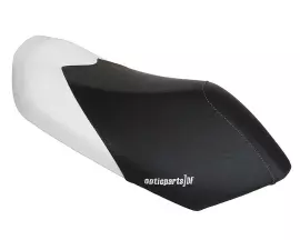 Seat Cover Opticparts DF Black / White For Peugeot Jetforce
