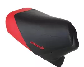 Seat Cover Opticparts DF Black / Red For Aprilia SR50 (97-05)