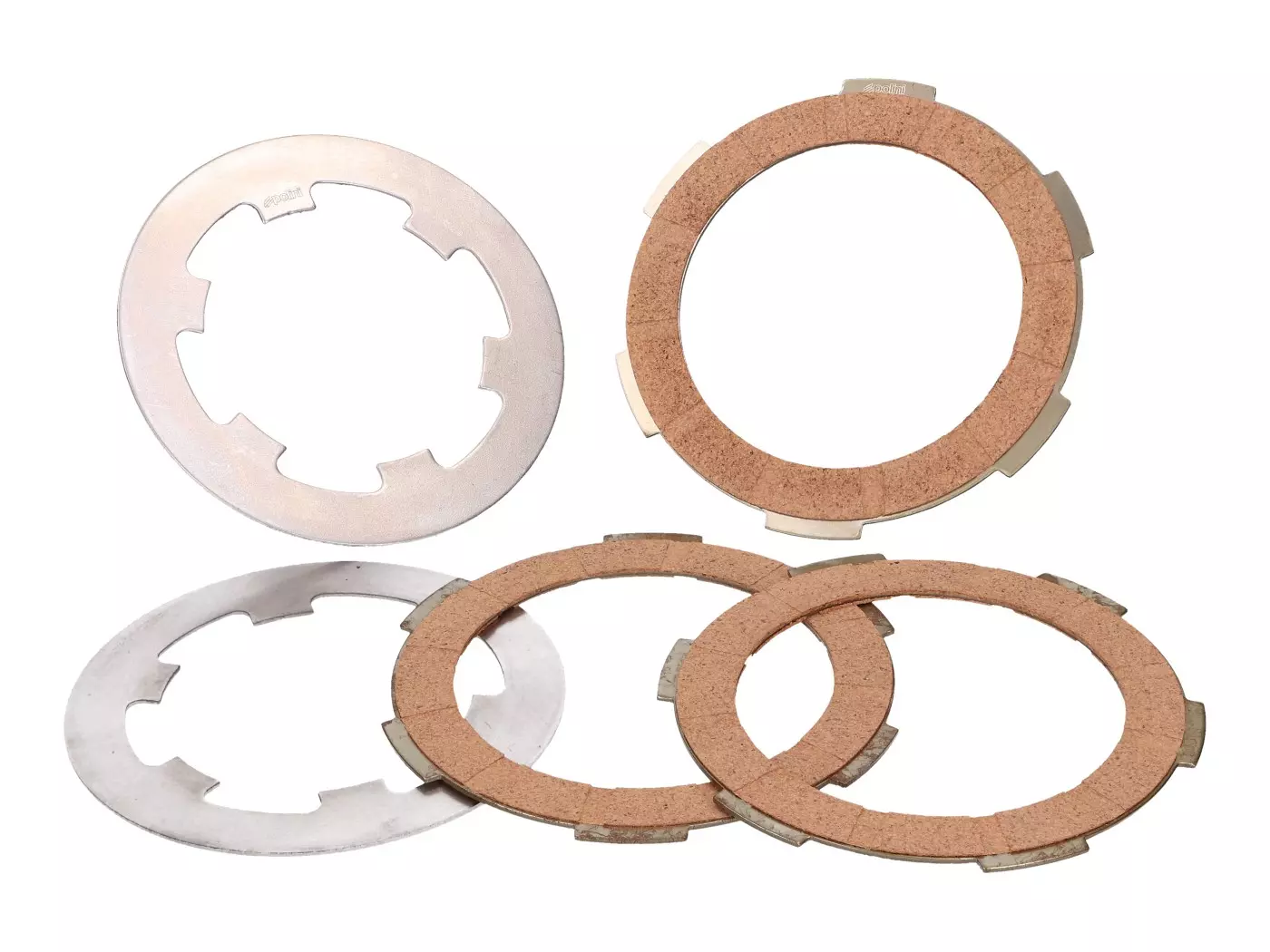 Clutch Disk Set Polini Cork For Vespa PK 50, 125 FL, XL, Piaggio APE 50 TL5, TL6