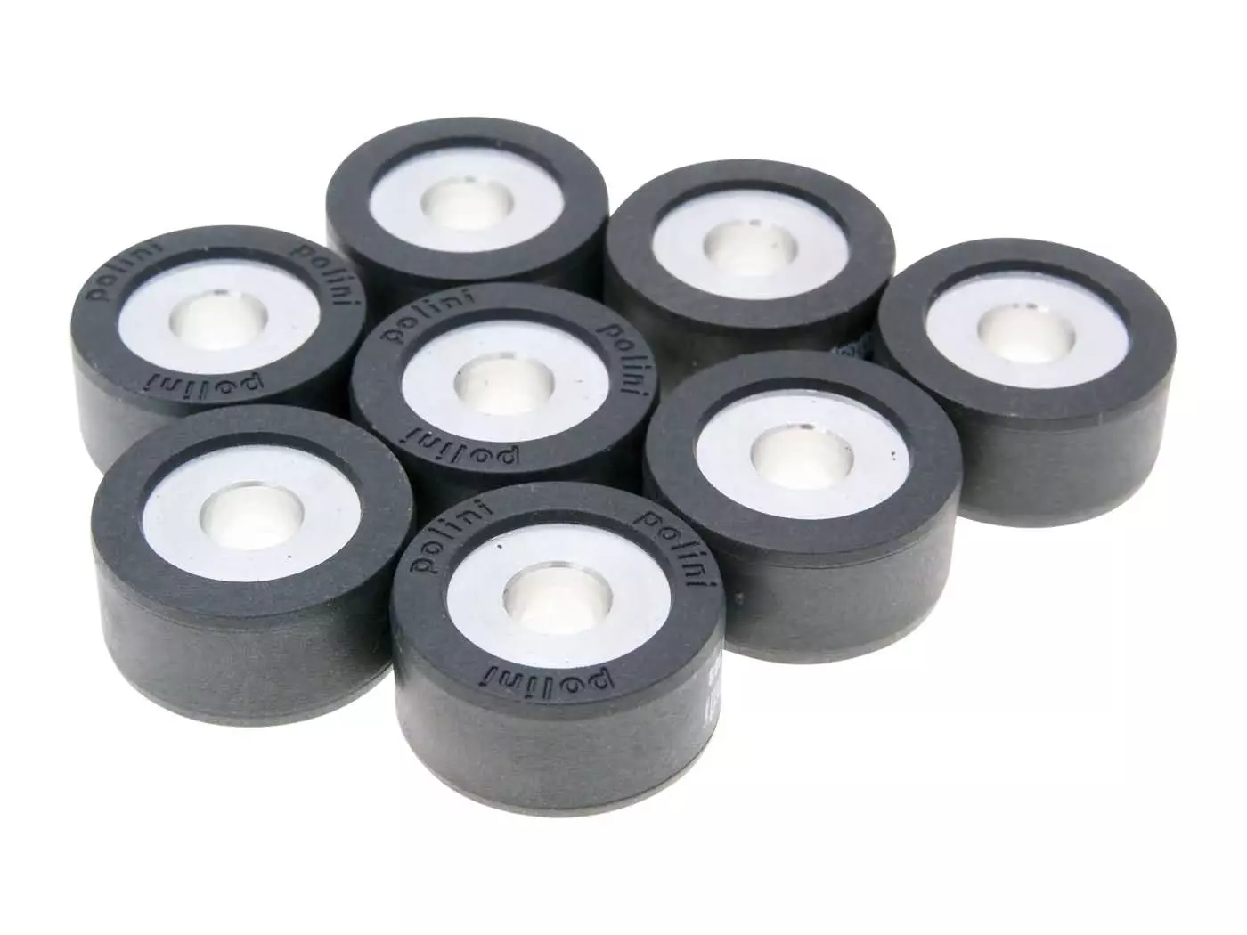 Buy now: Roller Set / Variator Weights Polini 26.1x12.8mm - 11.5g (8pcs) Roller Set / Variator Weights Polini 26.1x12.8mm - 11.5g (8pcs)