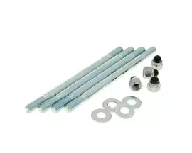 Cylinder Bolt Set Incl. Nuts M7x115mm For Minarelli AM, Generic, KSR-Moto, Keeway, Motobi, Ride, CPI, 1E40MA, 1E40MB